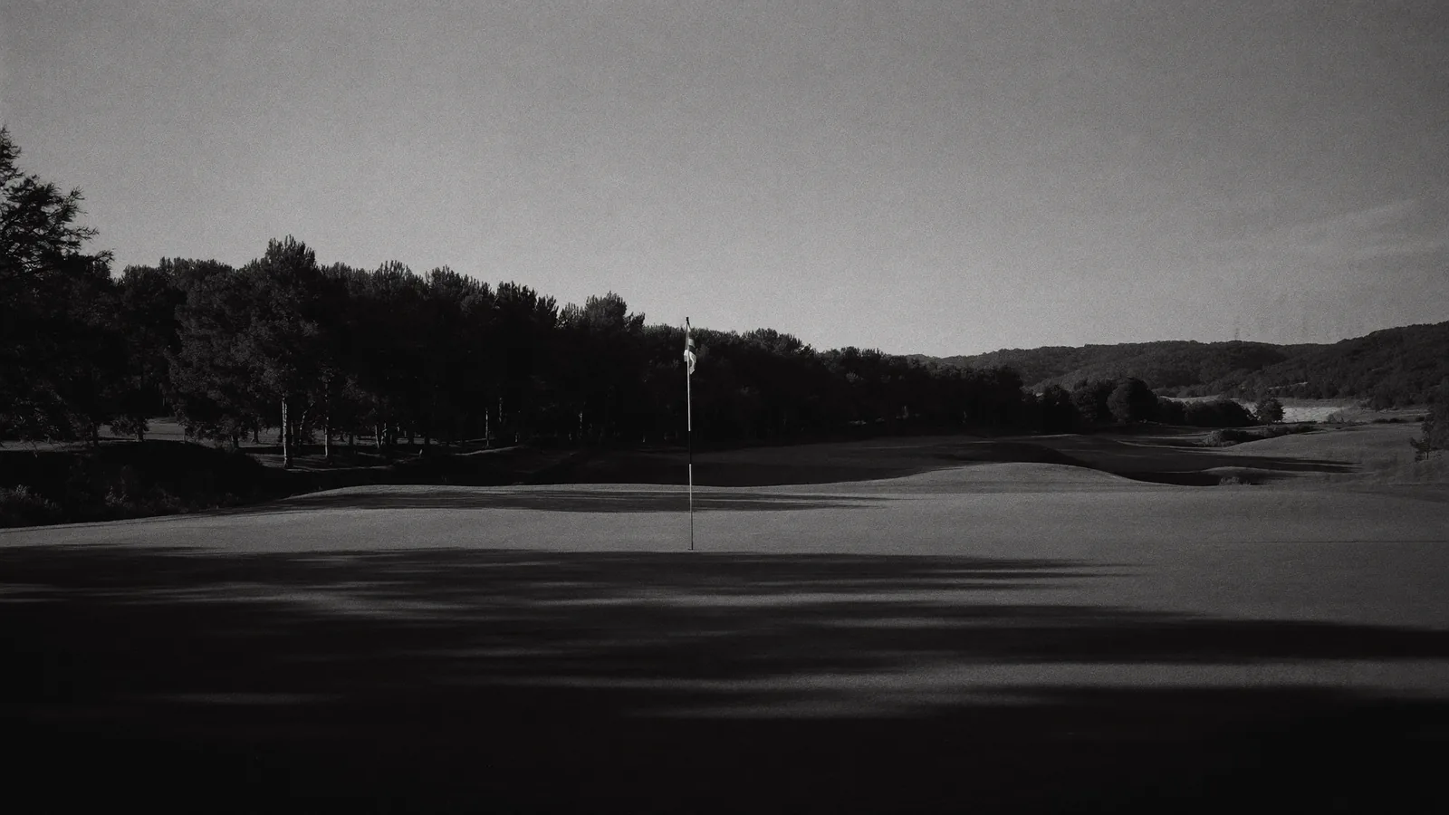 Golf green at dawn